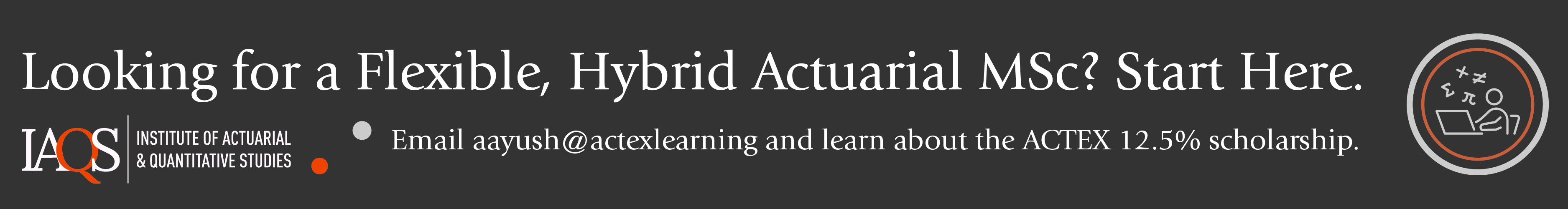 Looking for a Flexible, Hybrid Actuarial MSc? Start Here.
